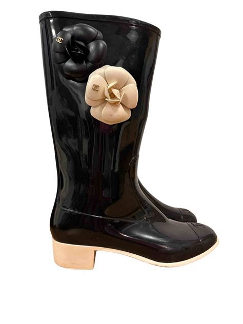 bota chanel galocha|Chanel Boots .